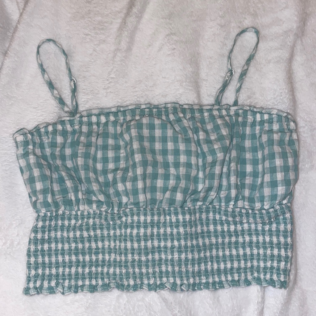 American Eagle Gingham Cami Blouse